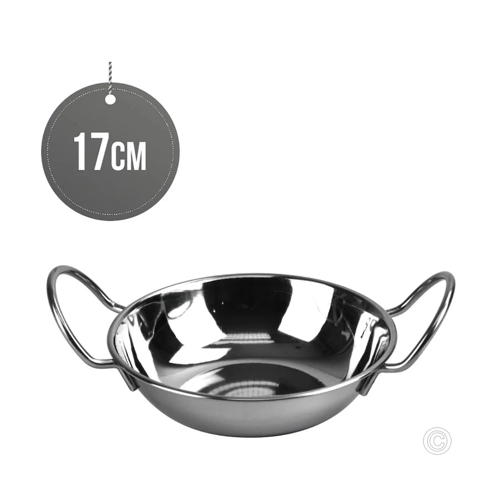 Flat Bottomed Balti Serving Dish Small 17cm