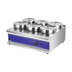 KRD 6 Round Pot Bain Marie 6x 7ltr with Drain Tap BM6TT
