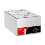 KRD Countertop Bain Marie 2 x GN1/2 with Drain Tap M112