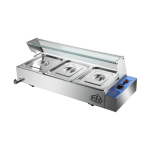 KRD Countertop Wet Bain Marie 3 x GN1/2 935mm BM23