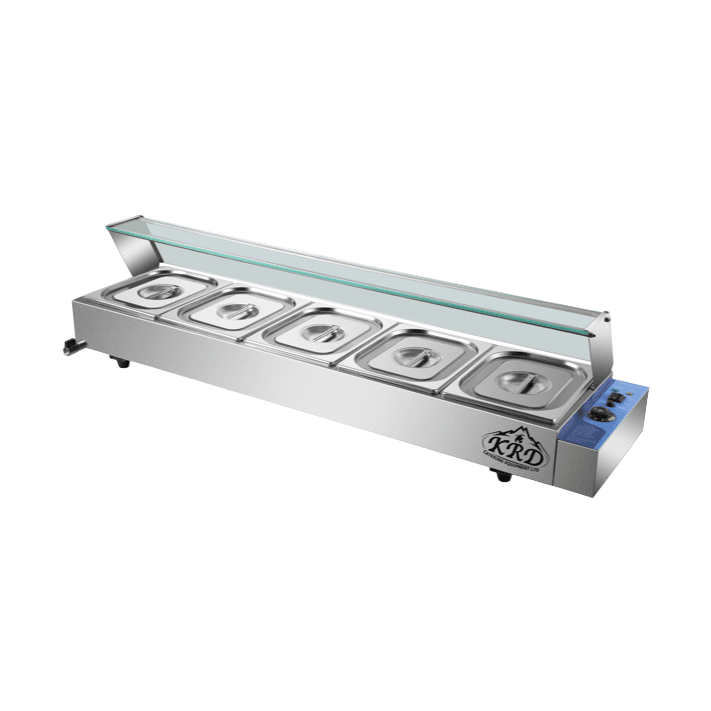 KRD Countertop Wet Bain Marie 5 x GN1/2 1465mm BM25