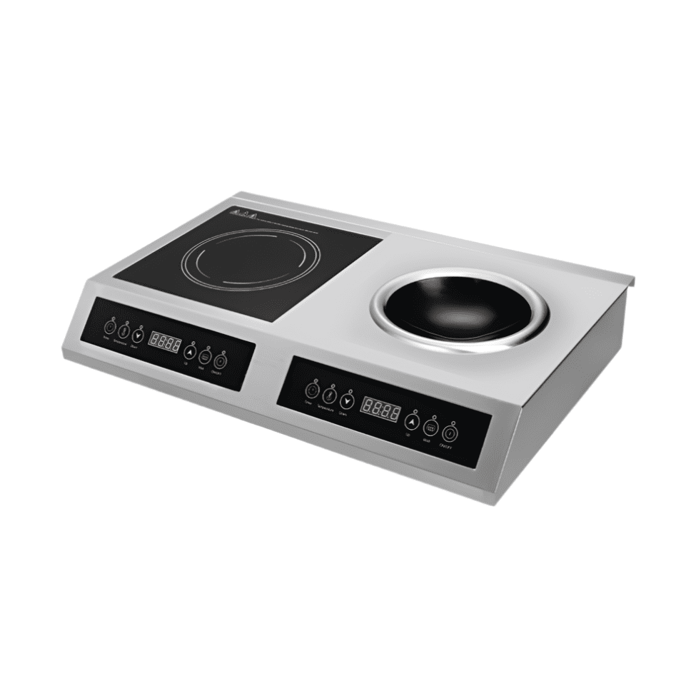 KRD Double Flat and Wok Induction cooker 3KW + 3KW AMCD208
