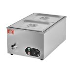 KRD Electric Bain Marie 2 x GN1/2 Pans with Tap KRB2V