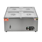 KRD Electric Wet Bain Marie 4 x GN1/4 Pans with Tap KRB4V
