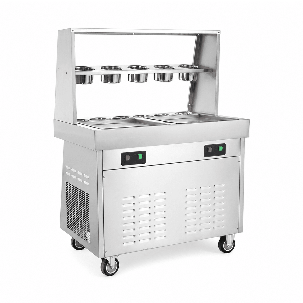 KRD Fried Ice Cream Roll Machine 25-35L/H 2000W KIC-360FL-2