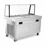 KRD Fried Ice Cream Roll Machine 40-50L/H 2000W KIC-500FL-2