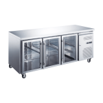 KRD Glass Door Counter Fridge 3 Door 417L 1795mm GN3100TNG