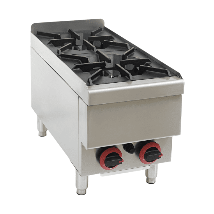 KRD Professional Gas Hotplate Cooker 2 Burners 12kW Countertop 6GTR2