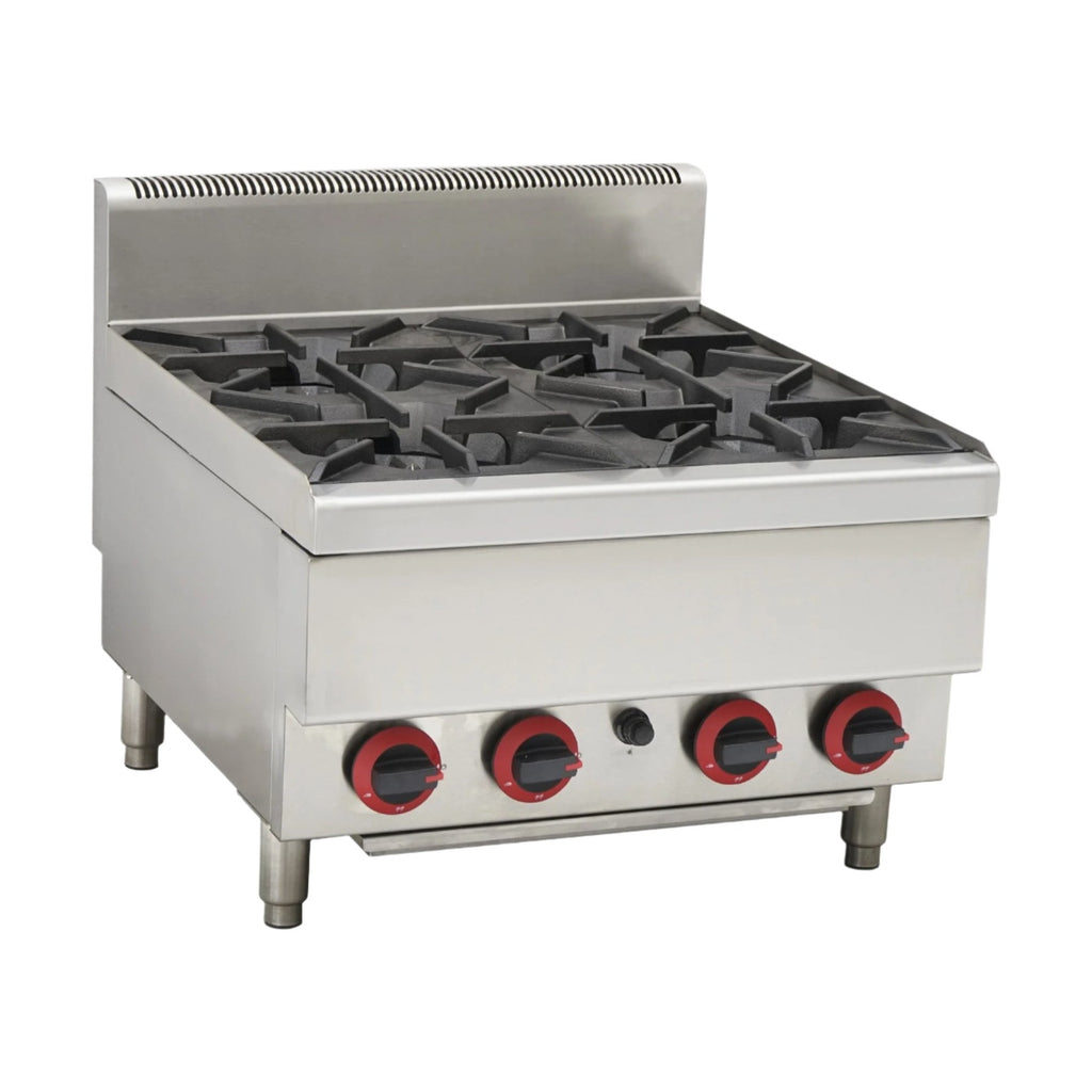 KRD Professional Gas Hotplate Cooker 4 Burners 24kW Countertop 6GTR4