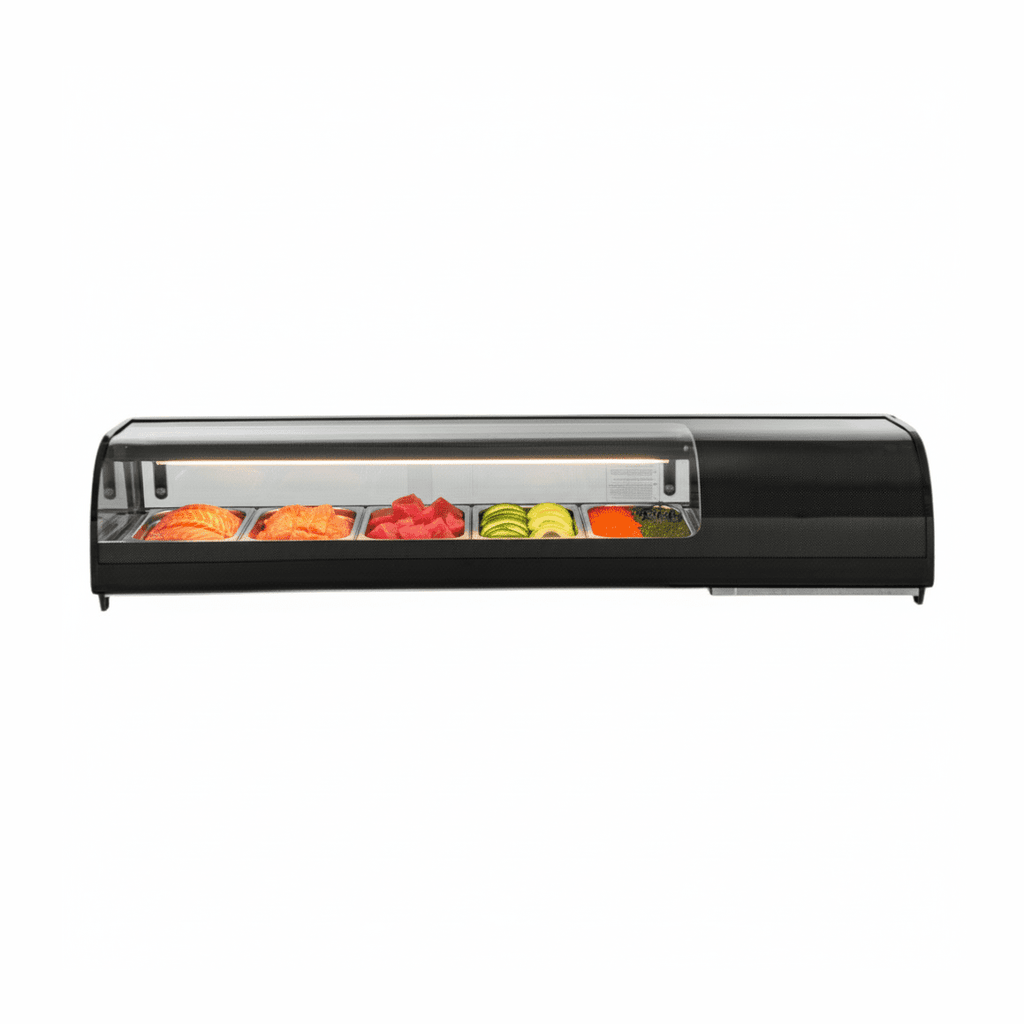 KRD Sushi Tapas Display Fridge 5 x GN1/3 1324mm XCS52L