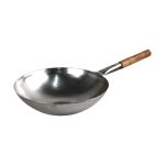 Non Stick Wok With Long Wooden Handle 36cm