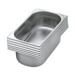 Stainless Steel Gastronorm Tray GN 1/3 Depth 65mm (Pack of 6)