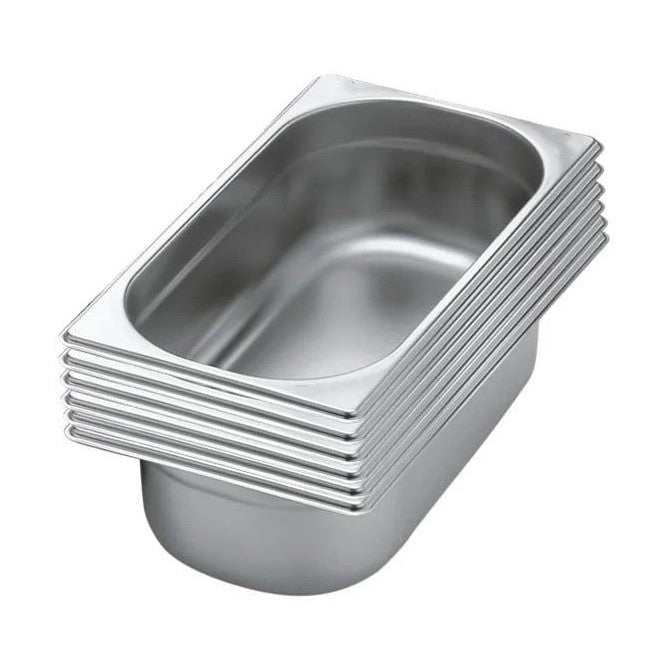 Stainless Steel Gastronorm Tray GN 1/3 Depth 65mm (Pack of 6)